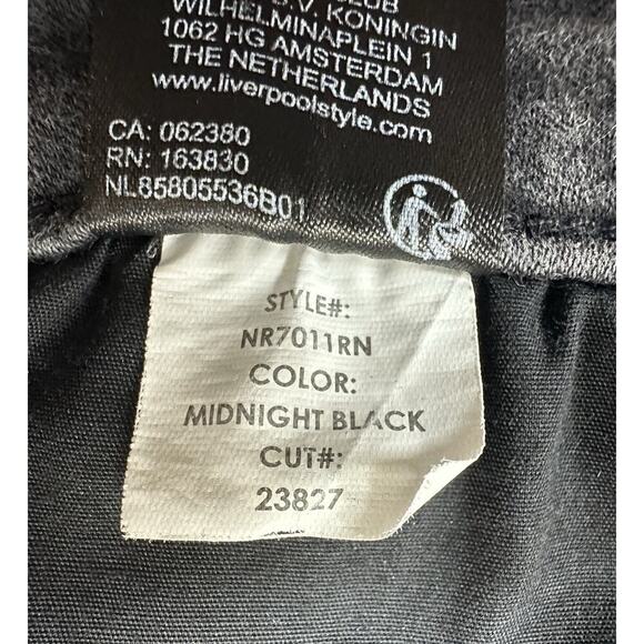 Liverpool Los Angeles Jeans Womens 10 Black The Crop Flare Stretch Dark Denim - Picture 5 of 12